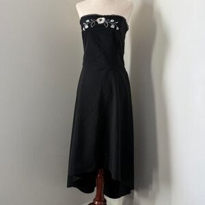 y2k Goth Ruby Rox Strapless Highlow Formal Dress Size 11